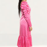 Crās Dotty Pink Pil Dress