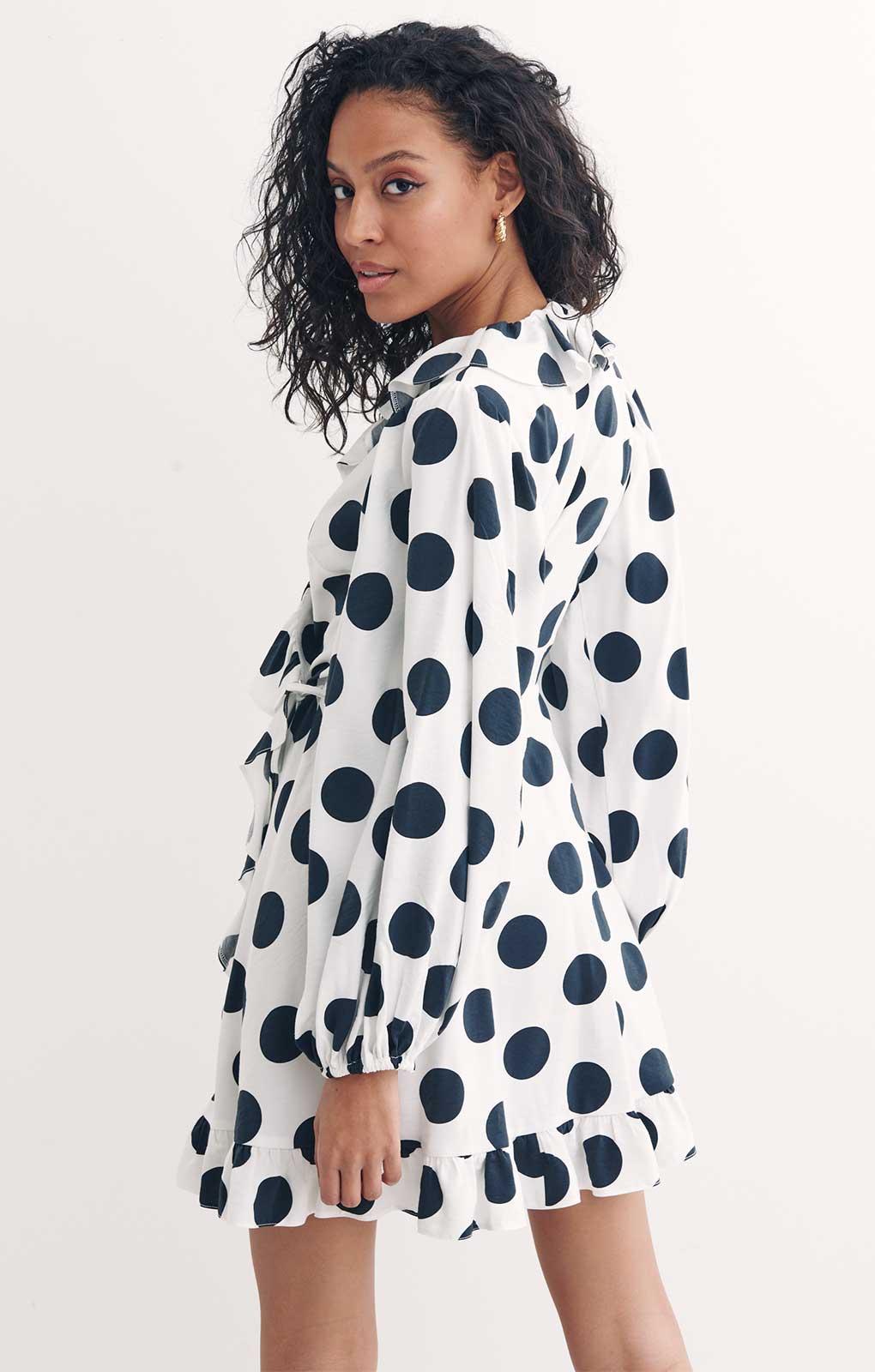 Nobody's Child Polka Dot Jolene Mini Dress