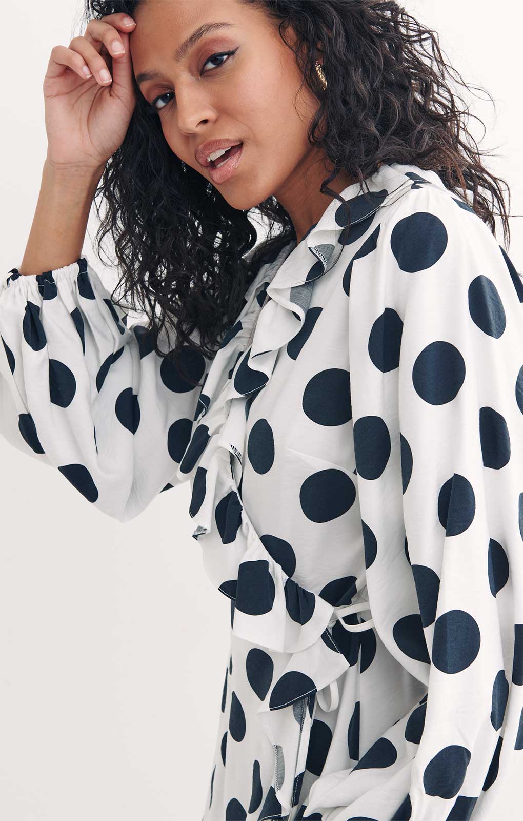 Nobody's Child Polka Dot Jolene Mini Dress