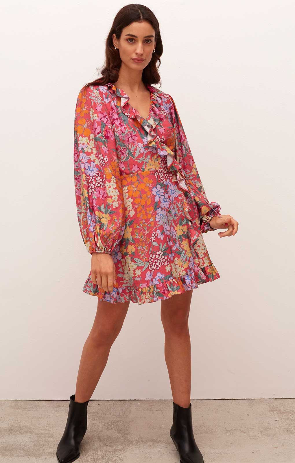 Nobody's Child Floral Jolene Mini Dress