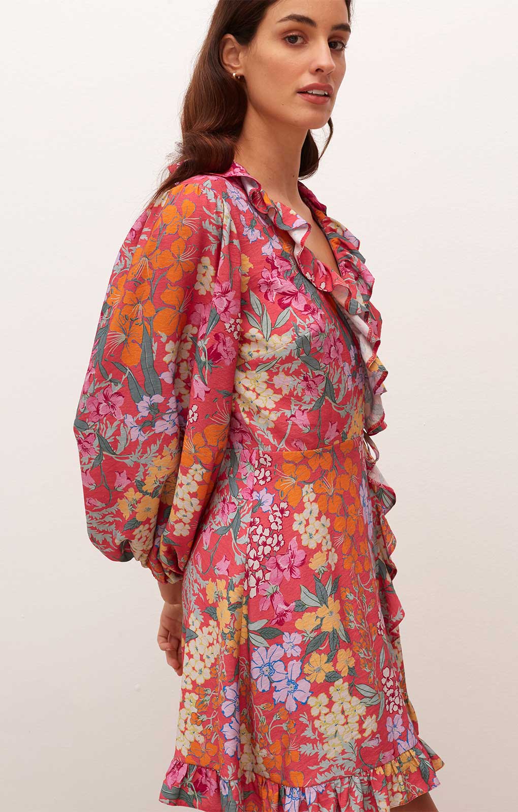 Nobody's Child Floral Jolene Mini Dress