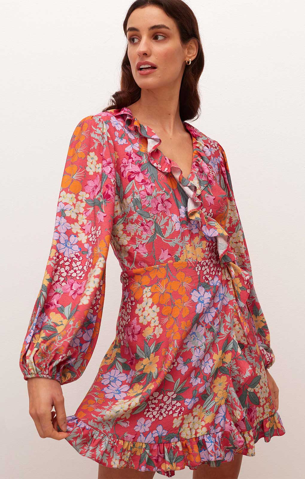 Nobody's Child Floral Jolene Mini Dress