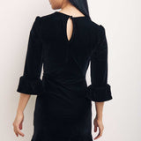 Nobody's Child Black Fleur Mini Dress