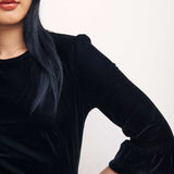 Nobody's Child Black Fleur Mini Dress