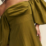 Nobody's Child Green Bardot Maxine Midaxi Dress