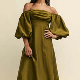 Nobody's Child Green Bardot Maxine Midaxi Dress