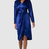 Closet London Navy Kimono Midi Dress