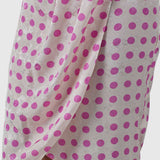 Closet London Cream Polka Dot Print Gathered Sleeve Midi Dress