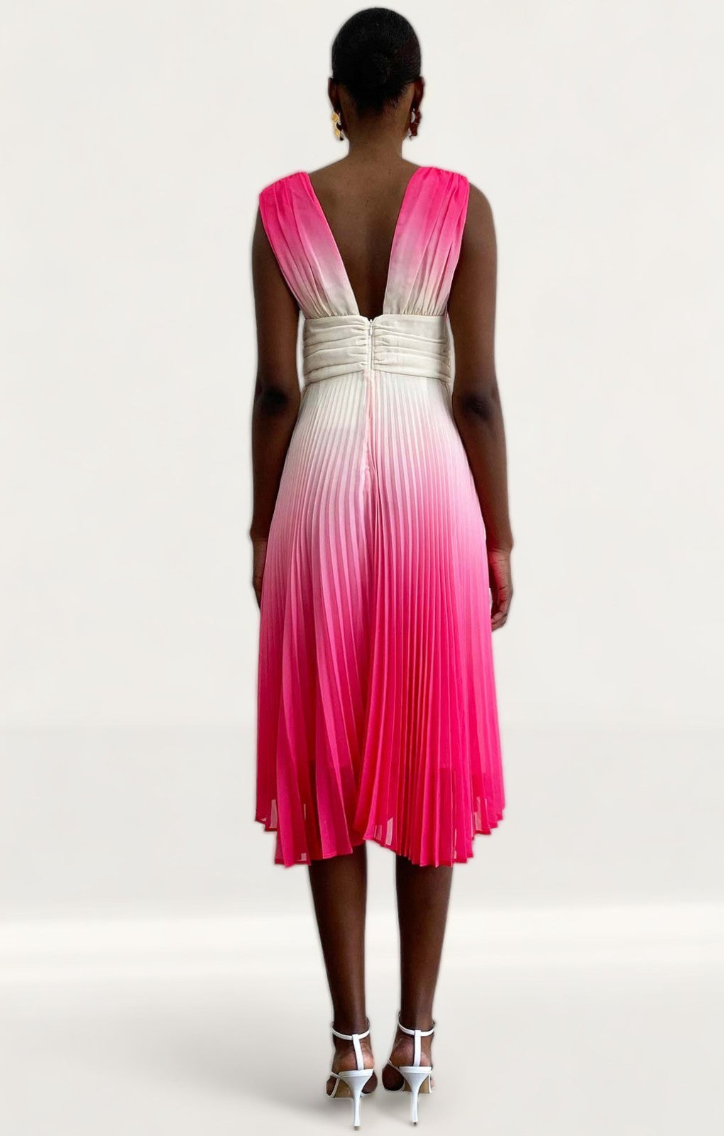 Delfi Collective Pink Kate Midi Dress