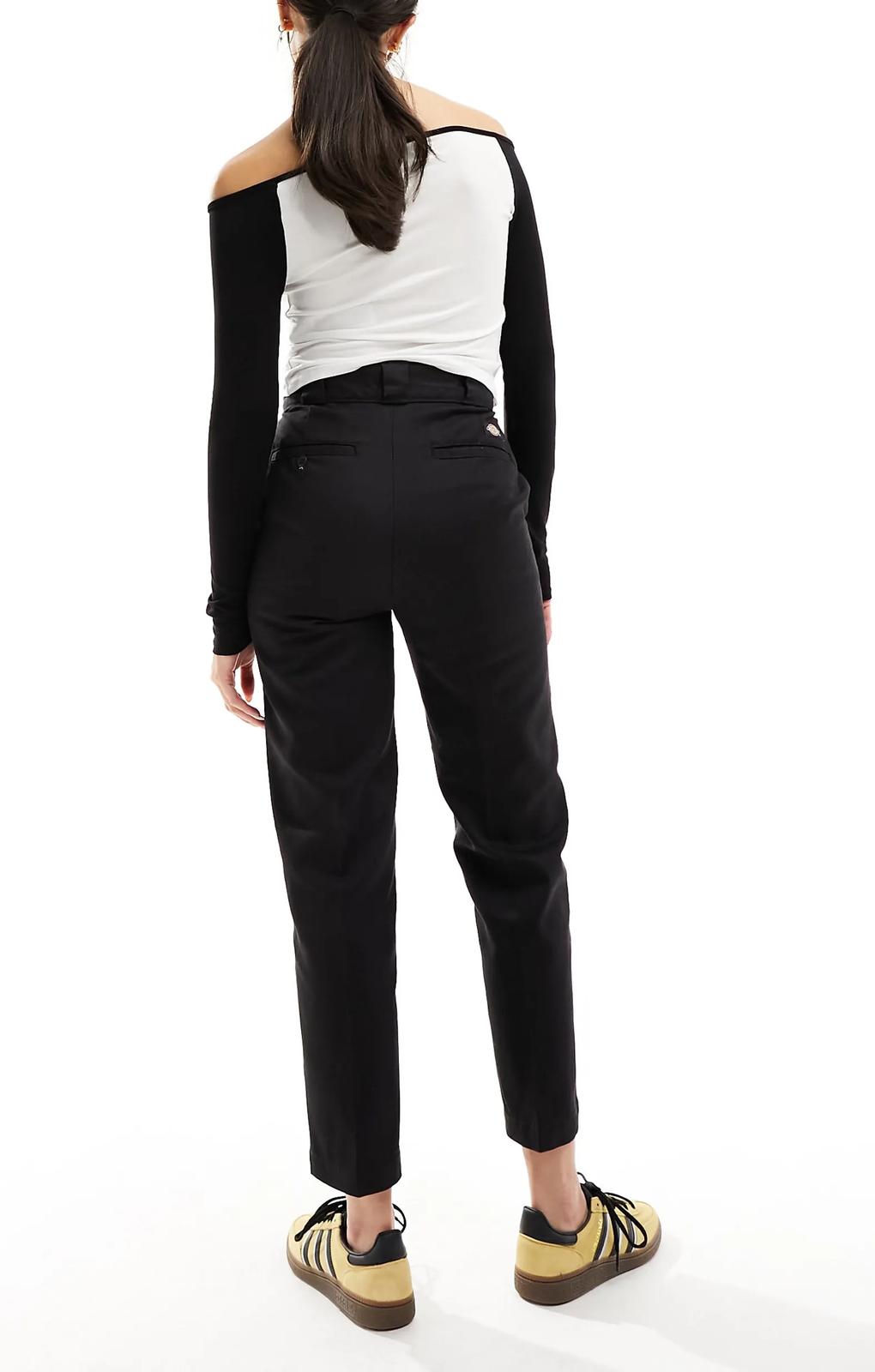 Dickies Phoenix Cropped Trousers In Black – trousers by Dickies, available to rent from Hirestreet