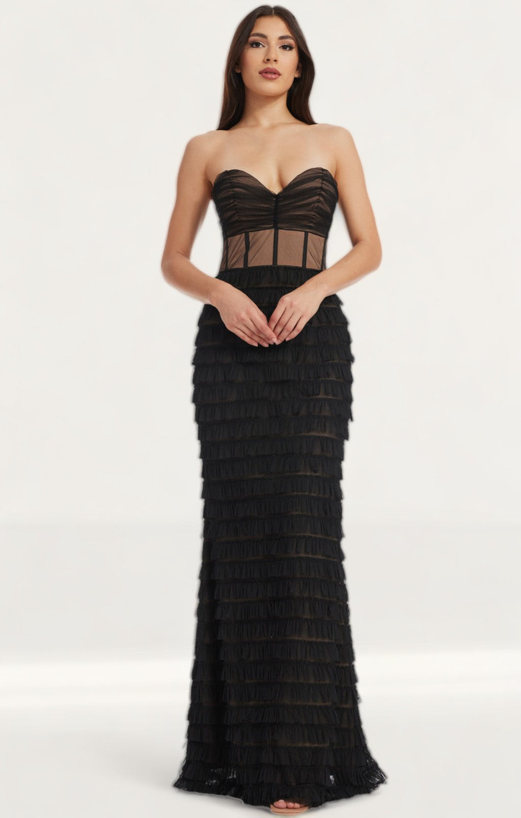 Dress The Population Black Grace Maxi Dress