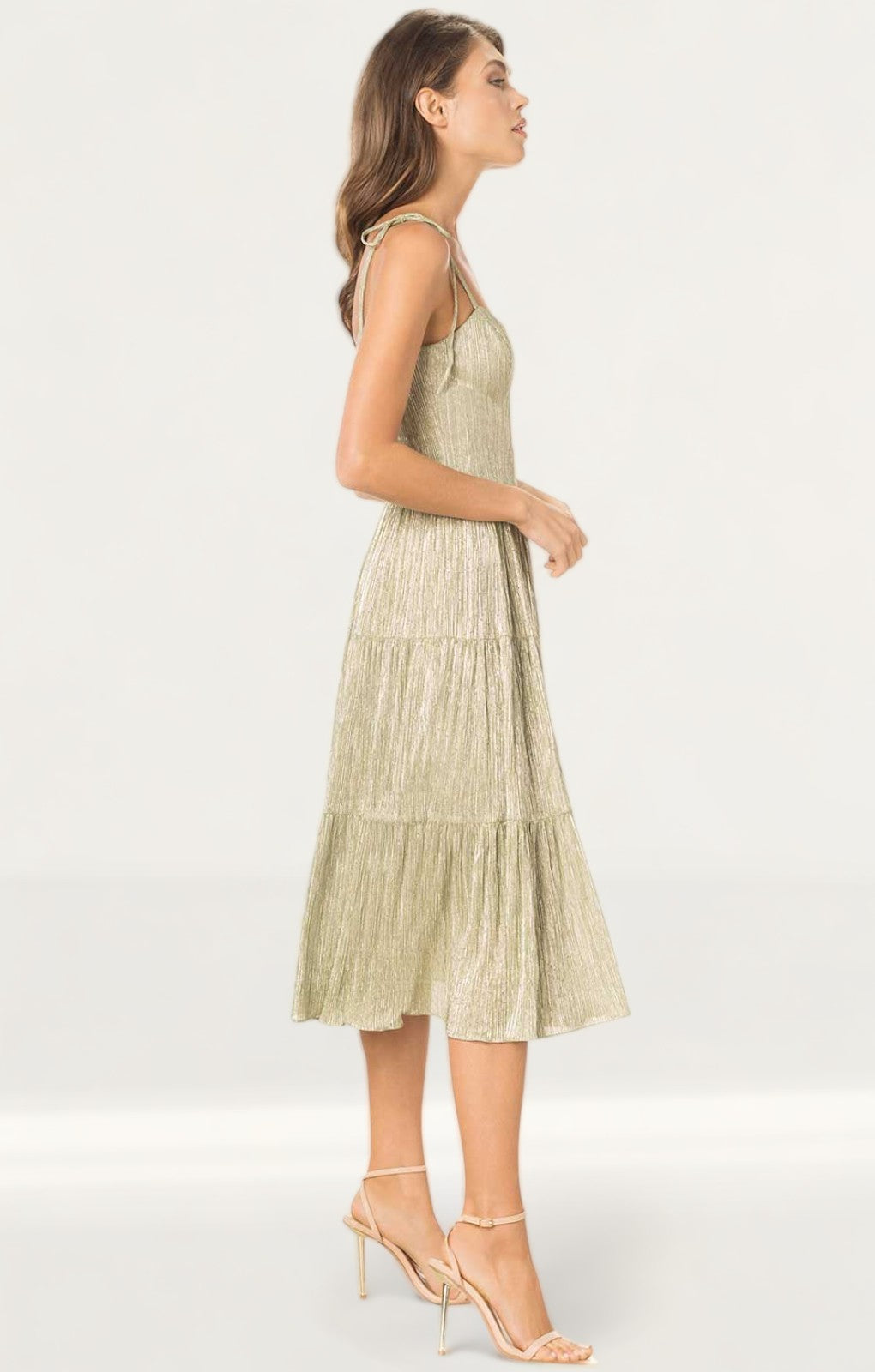 Dress The Population Dream Lime Midi Dress