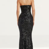 Dress The Population Jet Black Fernanda Maxi Dress