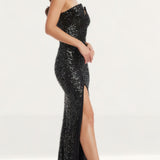 Dress The Population Jet Black Fernanda Maxi Dress