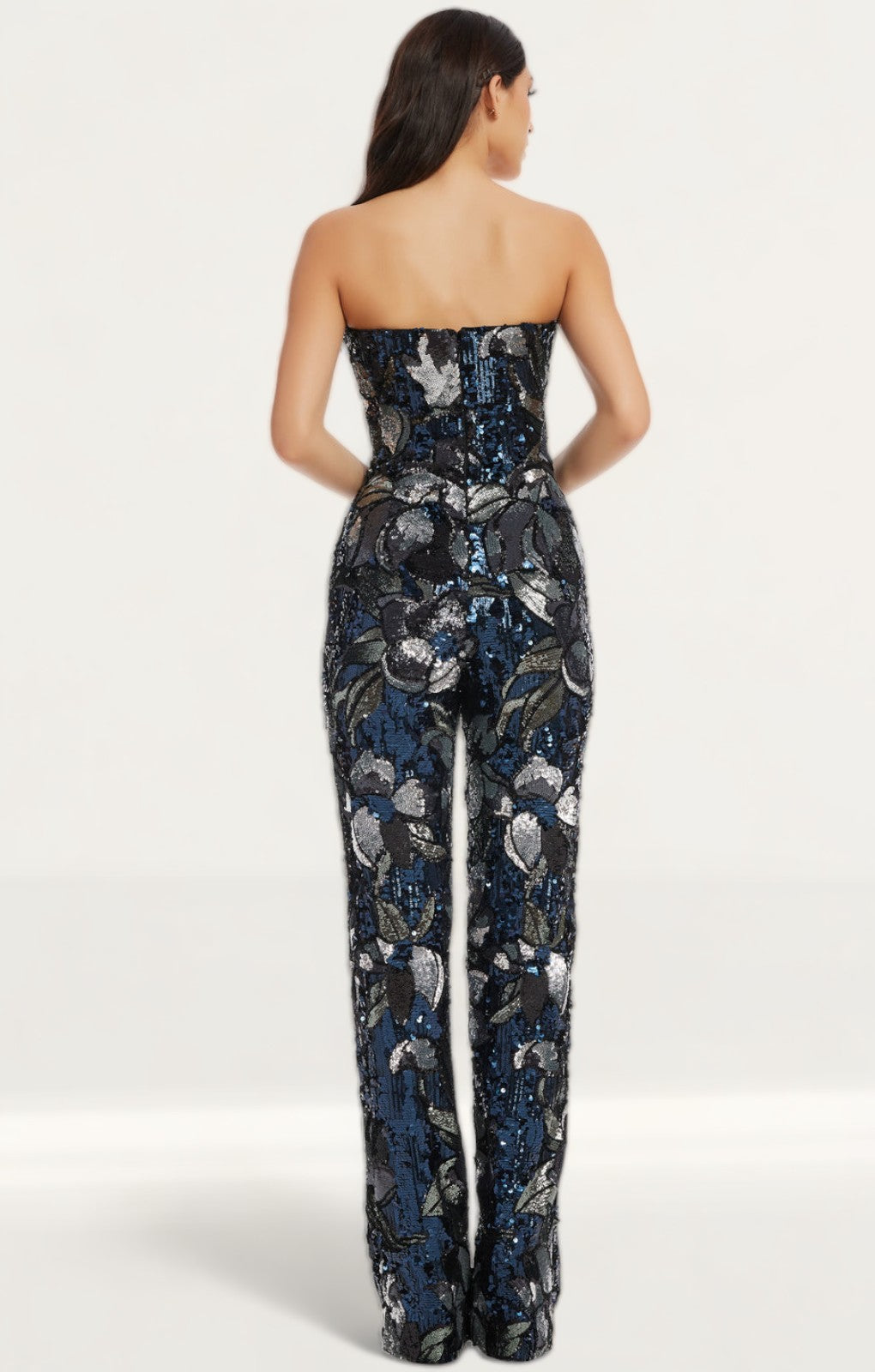 Dress The Population Multi Navy Andy Jumpsuit