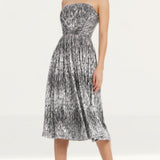 Dress The Population Silver Nadine Dress