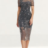 Dress The Population Steel Lia Dress