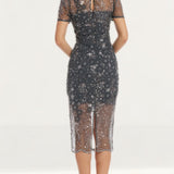 Dress The Population Steel Lia Dress
