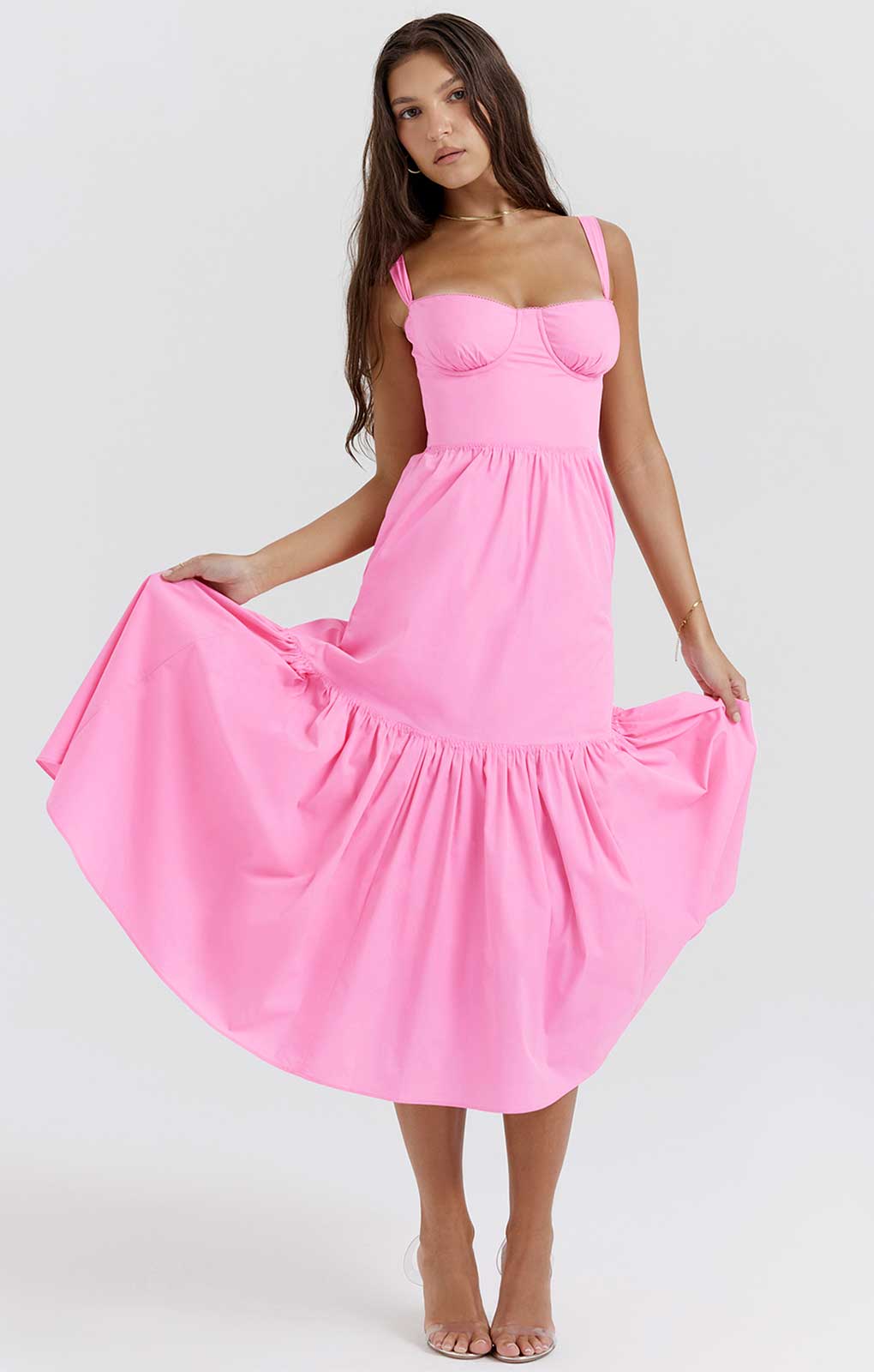House of CB Elia French Pink Midi SunDress