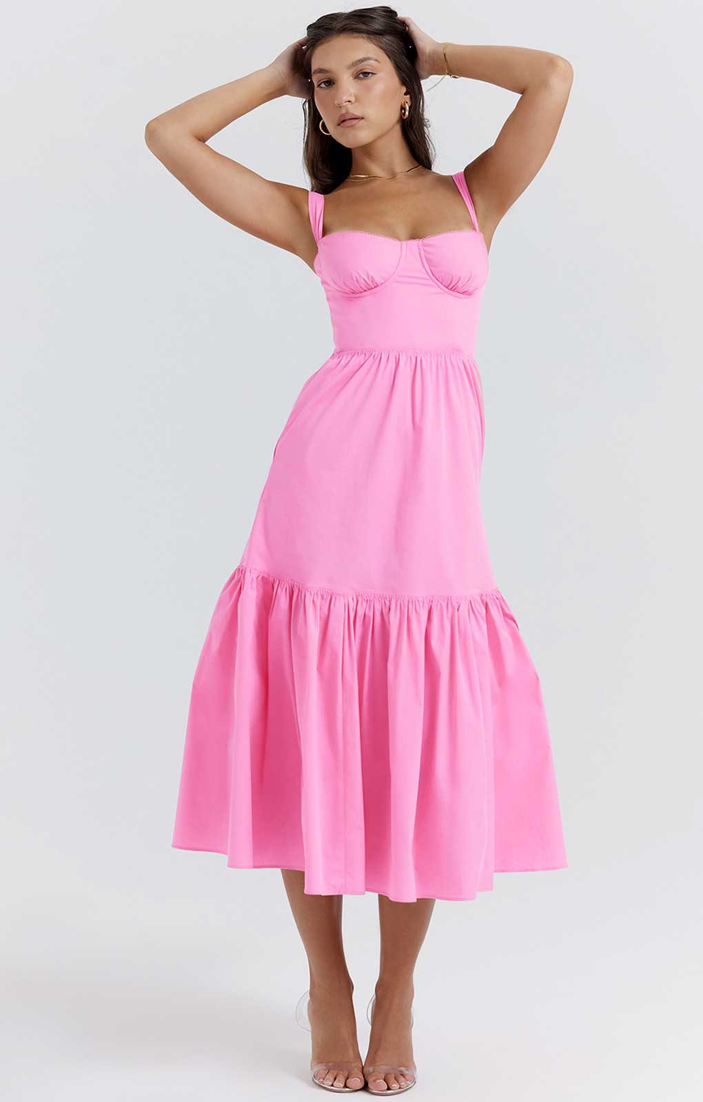 House of CB Elia French Pink Midi SunDress