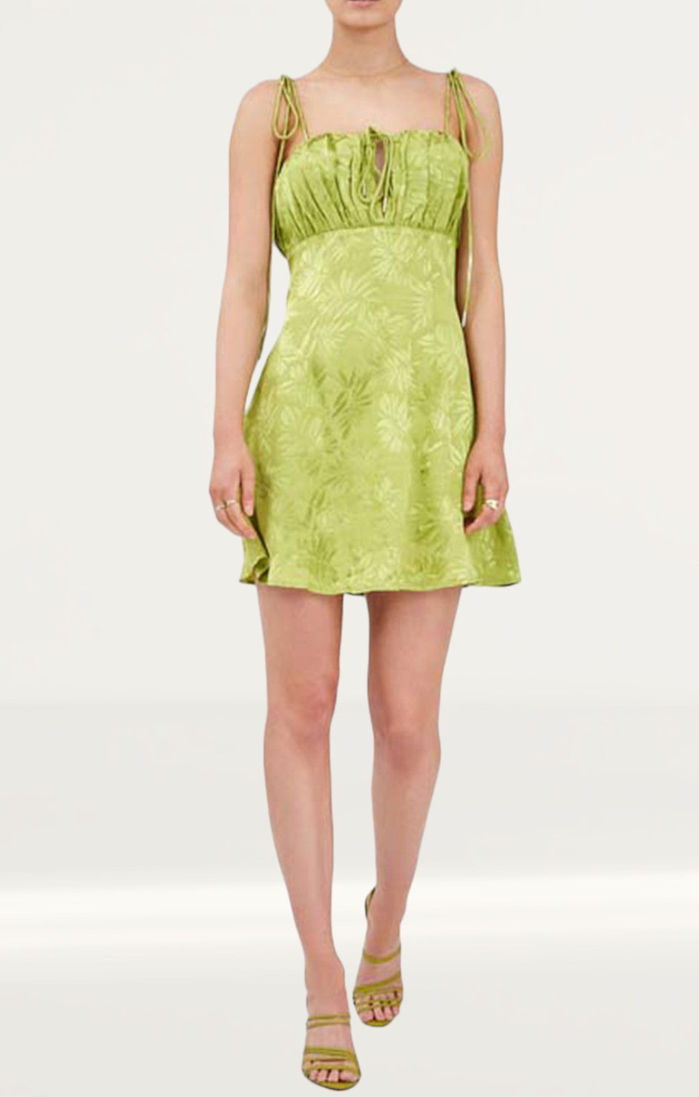 Finders Keepers Green Vacancies Mini Dress