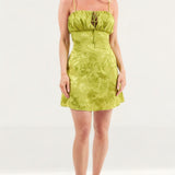 Finders Keepers Green Vacancies Mini Dress