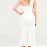 Finders Keepers Ivory Jacques Midi Dress