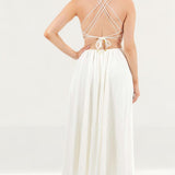 Finders Keepers Ivory Olympia Midi Dress