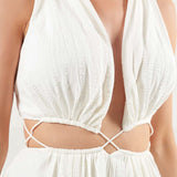 Finders Keepers Ivory Olympia Midi Dress