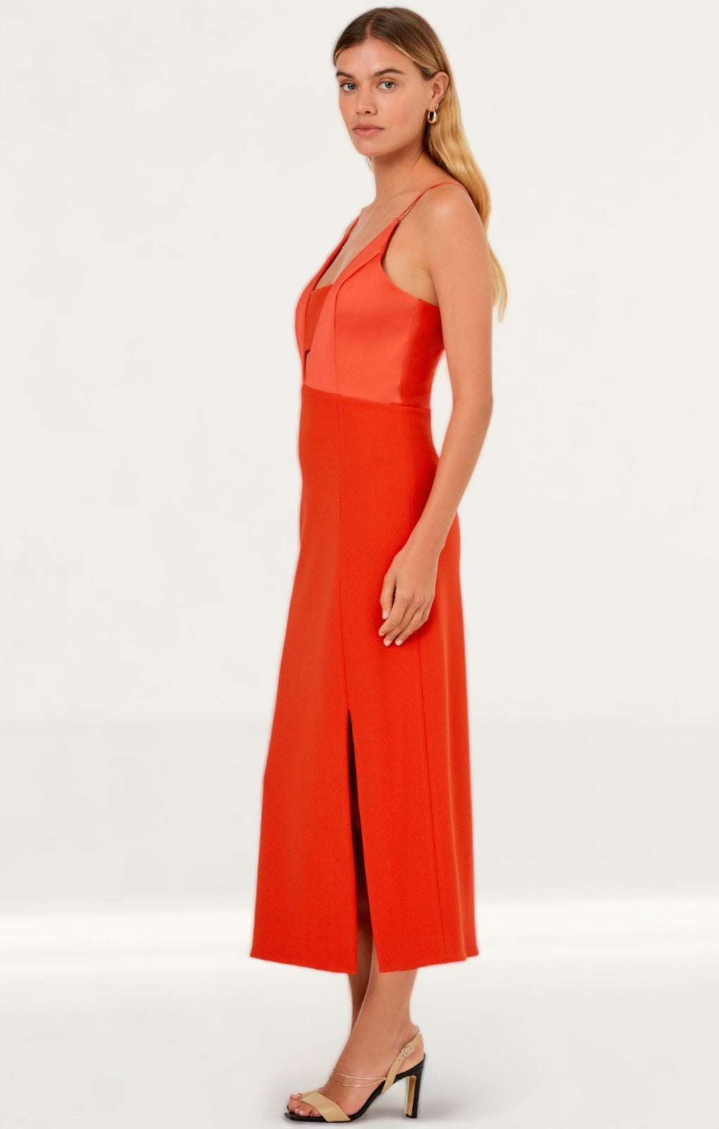 Finders Keepers Morange Serena Midi Dress