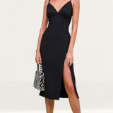Finders Keepers Victoria Black Midi Dress