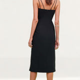 Finders Keepers Victoria Black Midi Dress
