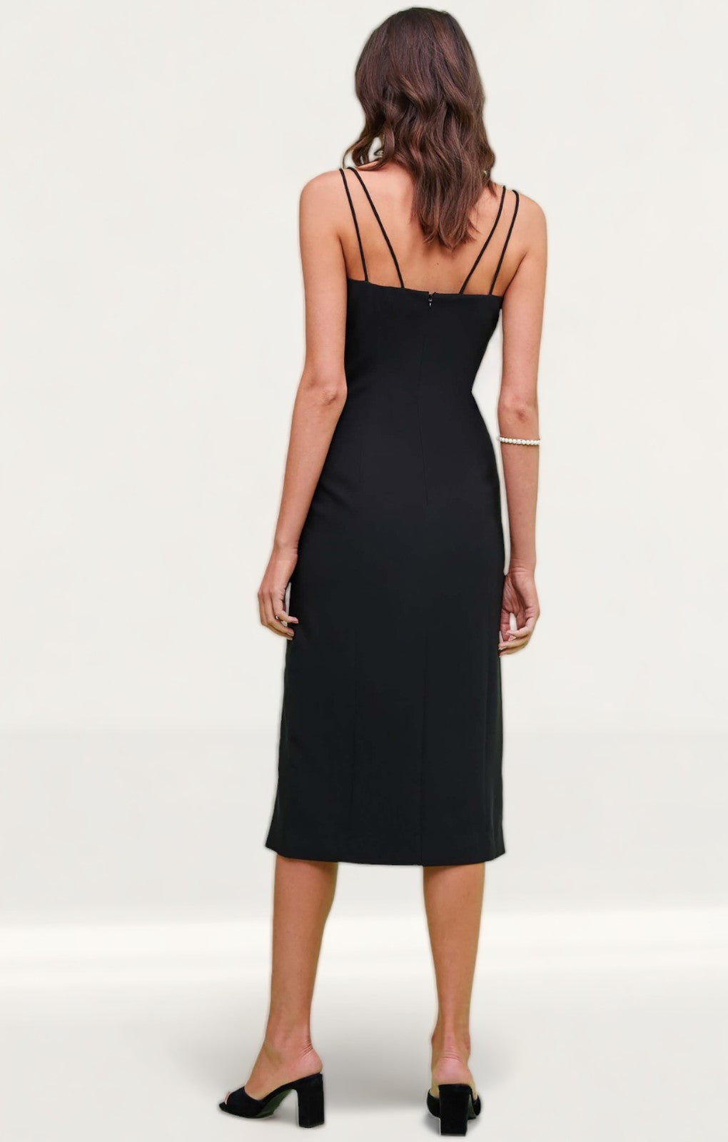Finders Keepers Victoria Black Midi Dress
