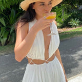Finders Keepers Ivory Olympia Midi Dress
