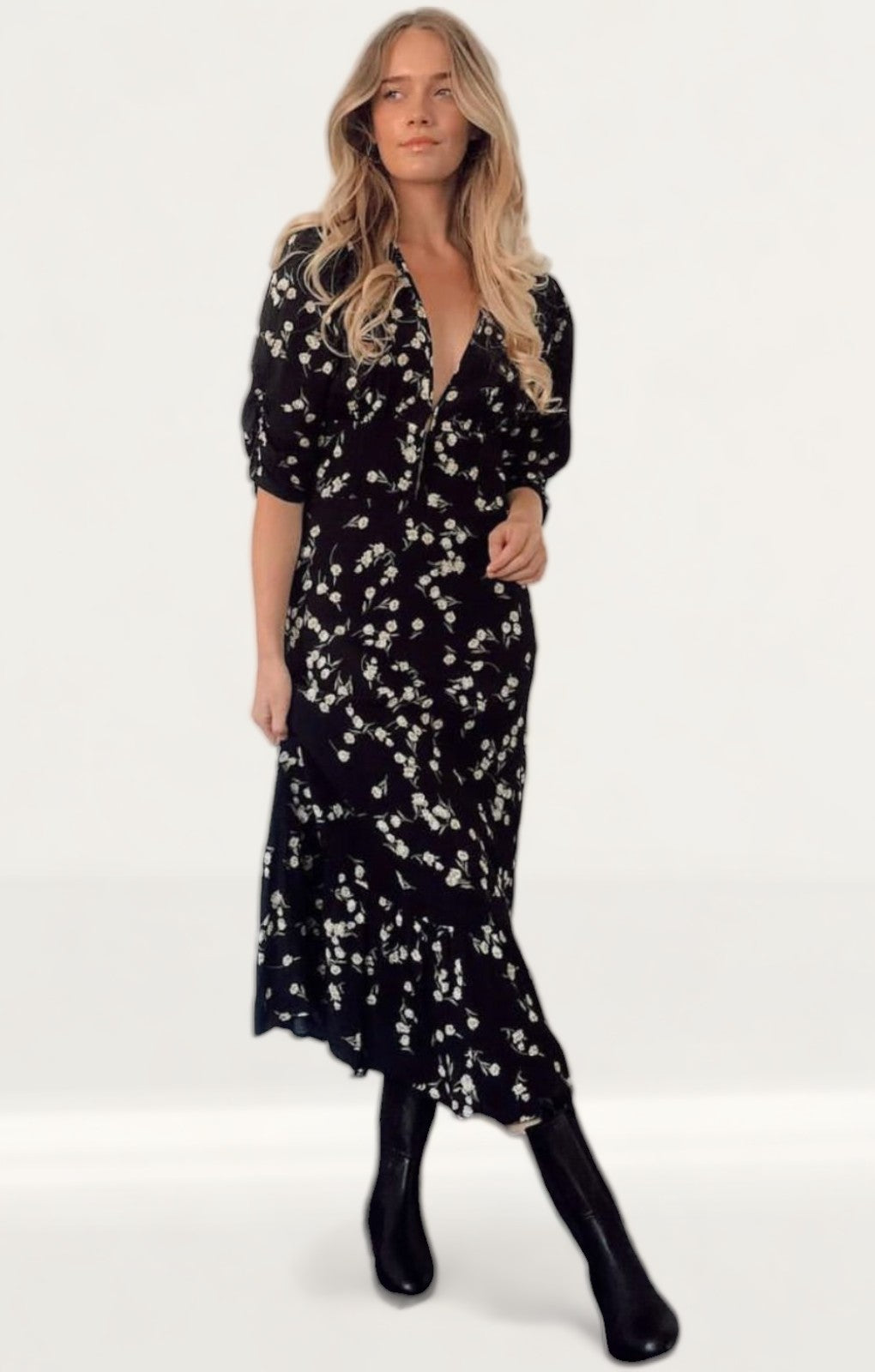 Flynn Skye Dark Tulip Elsie Midi