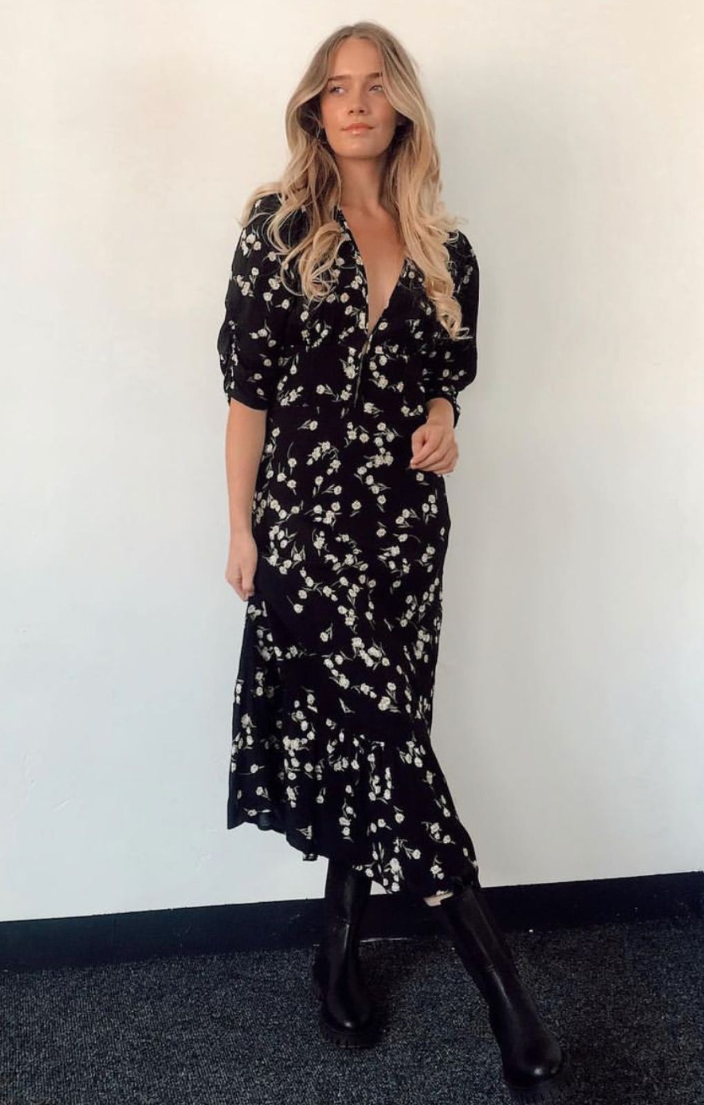 Flynn Skye Dark Tulip Elsie Midi