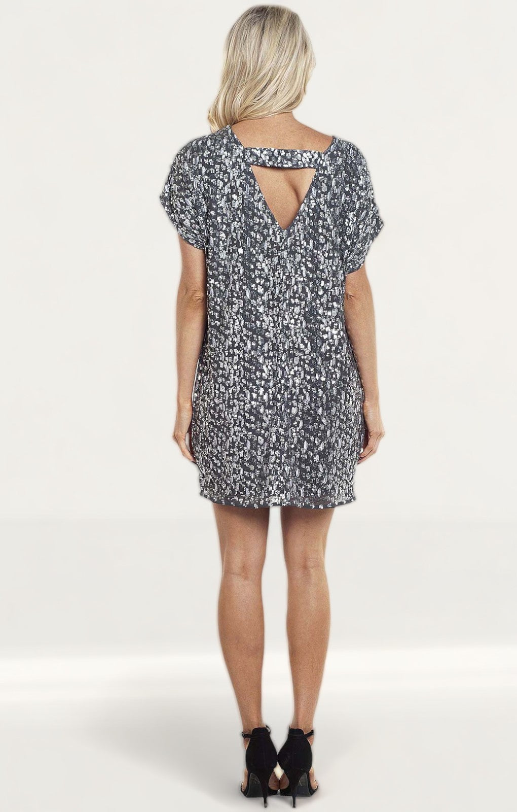 French Connection Aatami Embellished T-Shirt Dress