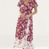 French Connection Aletta Crepe V Neck Dress