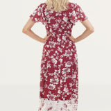 French Connection Aletta Crepe V Neck Dress