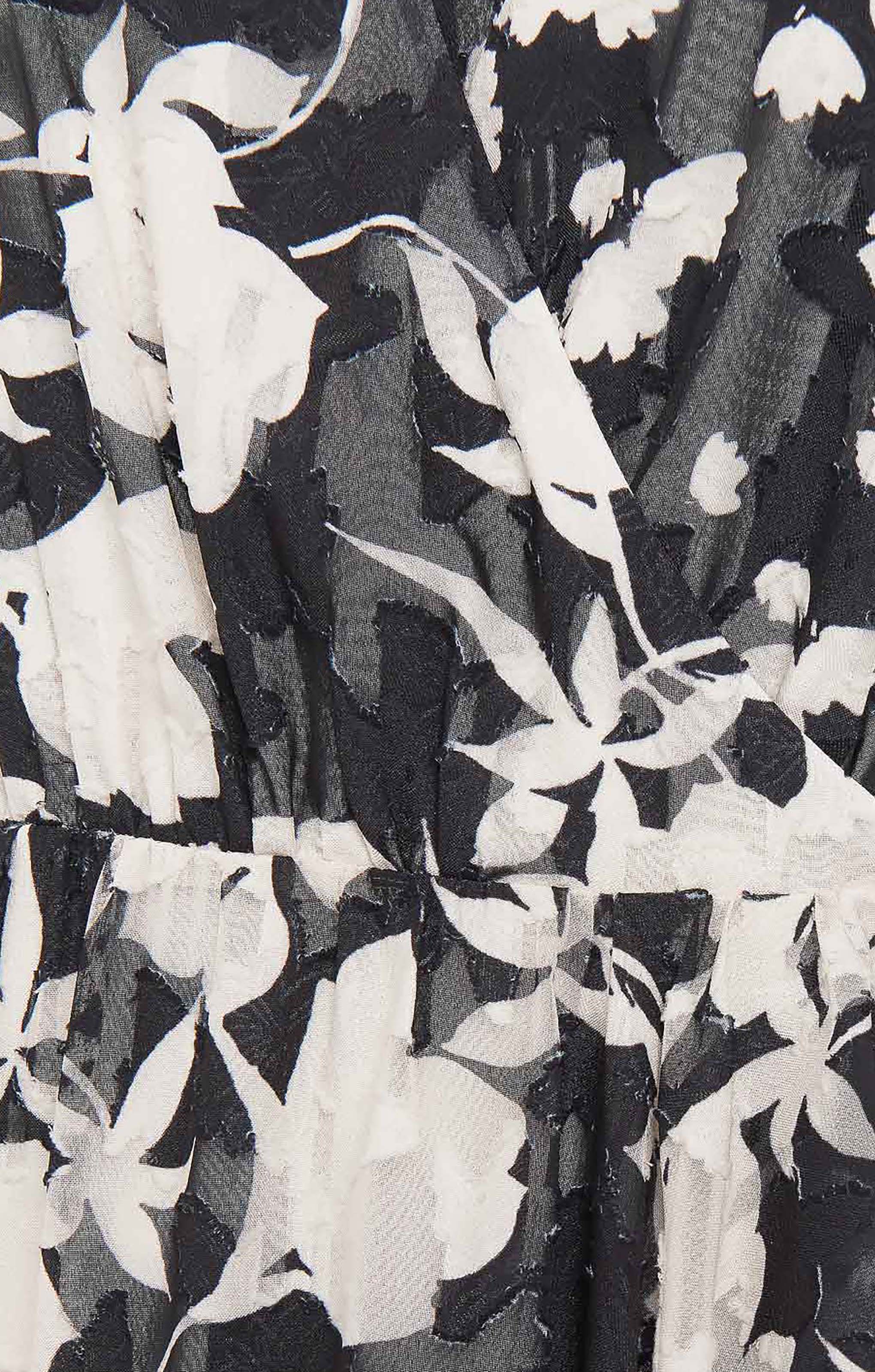French Connection Bamba Devore V Neck Dress