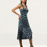 French Connection Bette Satin Burnout Dress