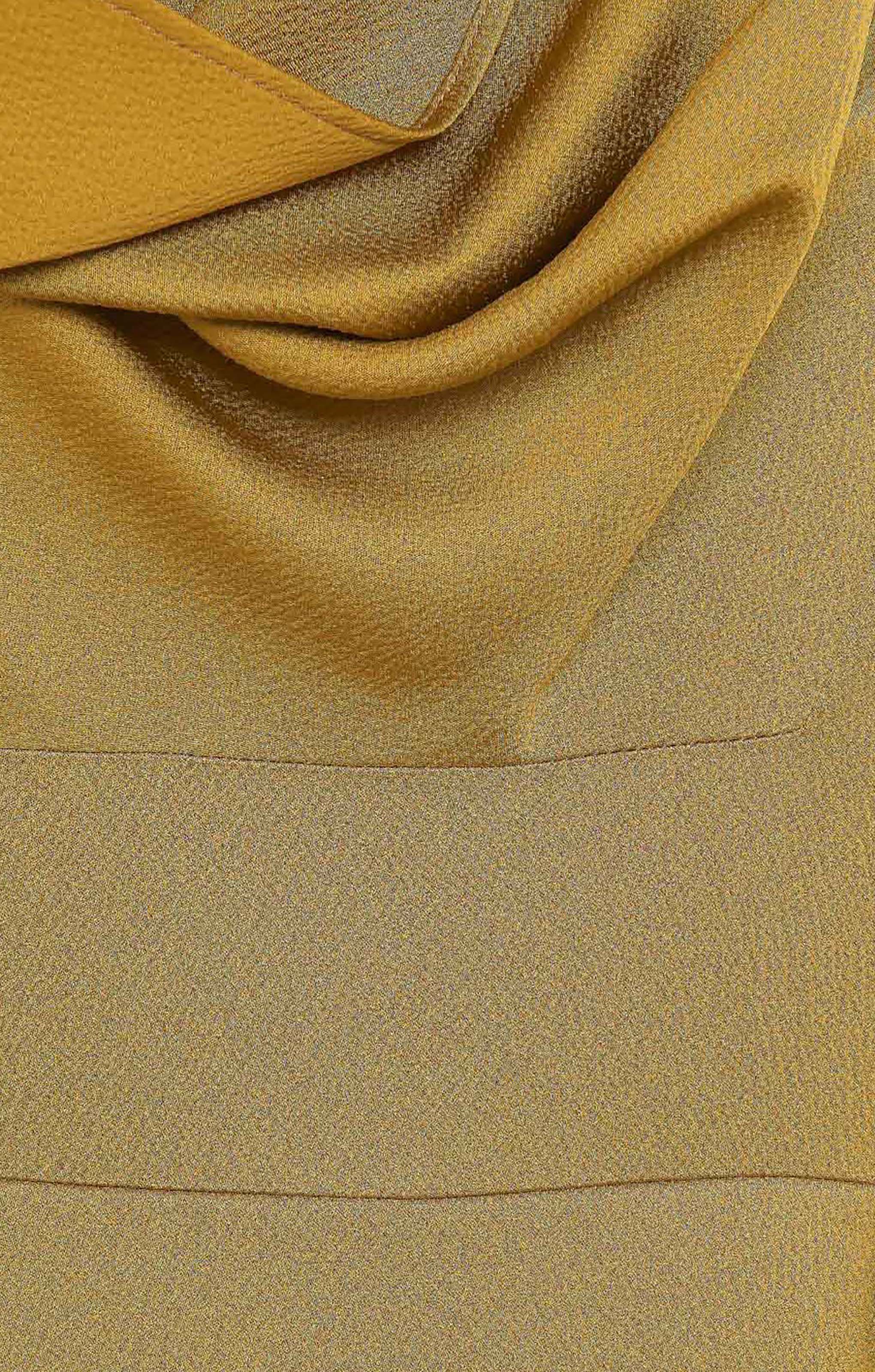 French Connection Citronelle Satin Cowl Neck Midi Dress