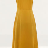French Connection Citronelle Satin Cowl Neck Midi Dress