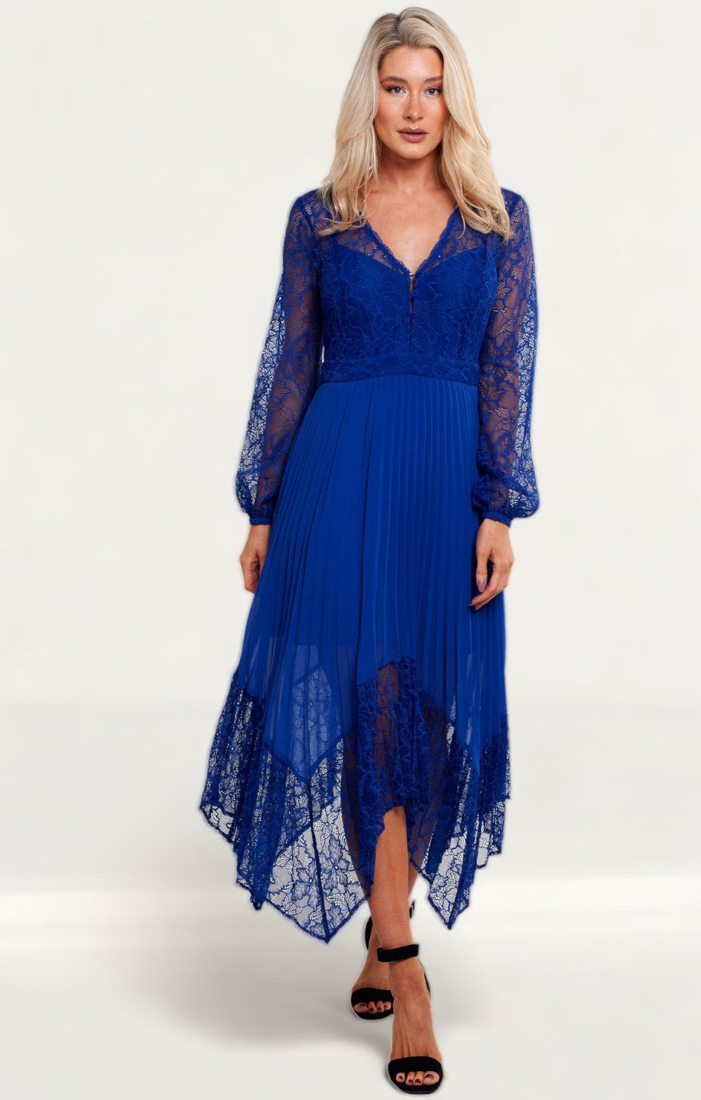 Rent French Connection Clement Blue Bikita Lace Dress | Hirestreet Rent French Connection Clement Blue Bikita Lace Dress | Hirestreet