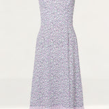 French Connection Enora Verona Sweetheart Ruffle Midi Dress