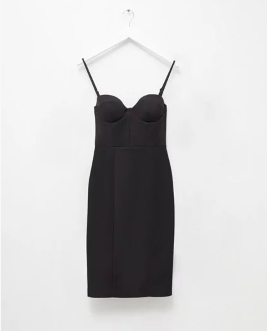 French Connection Freya Glass Stretch Bodycon Bustier Dress