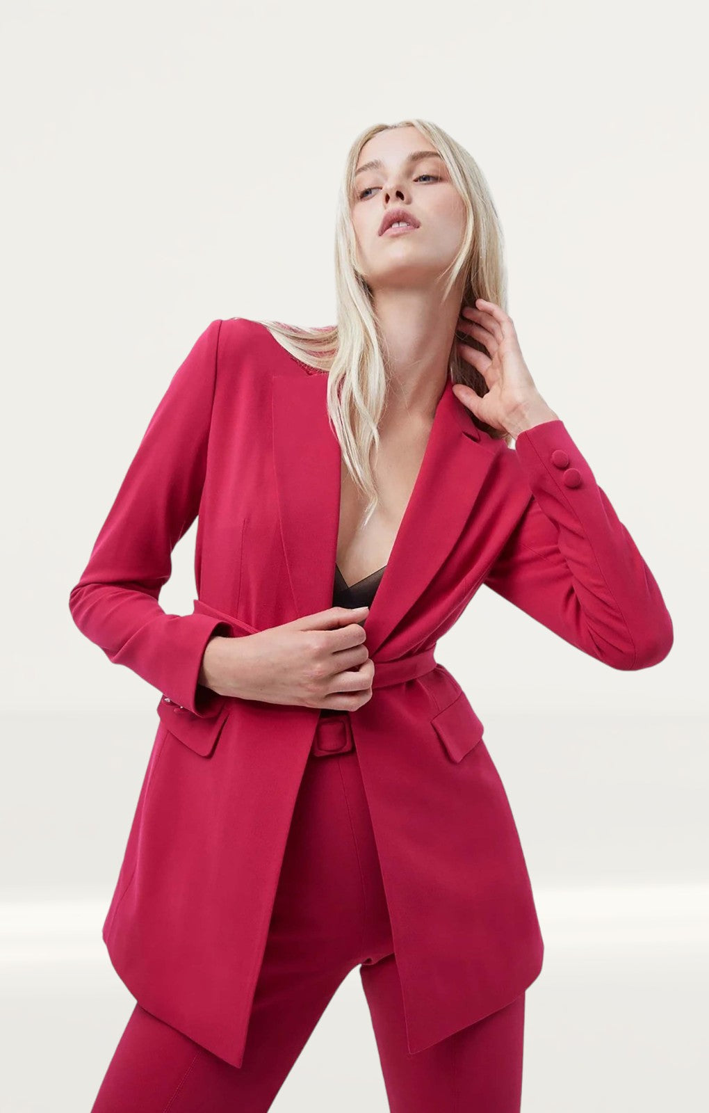 French Connection Pink Cerise Alia Whisper Co-Ord