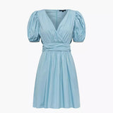 French Connection Rhodes Poplin V-Neck Mini Dress