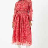 French Connection Hallie Midi Dress in Bittersweet