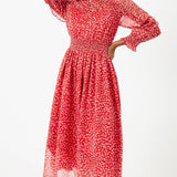 French Connection Hallie Midi Dress in Bittersweet